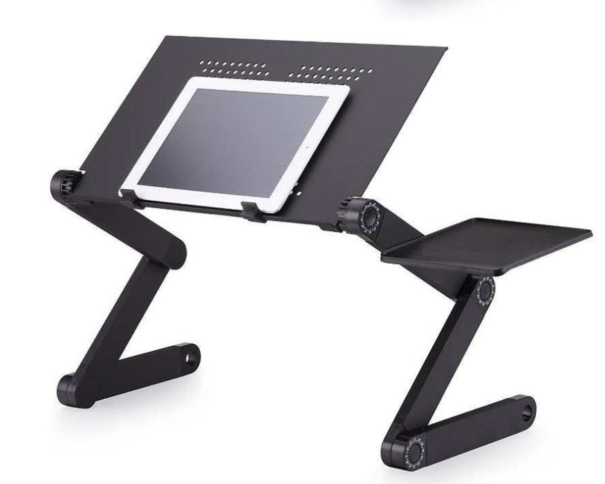 Escritorio plegable Escritorio de estudio ajustable retráctil en la cama Soporte de computadora portátil de aleación de aluminio Escritorio perezoso