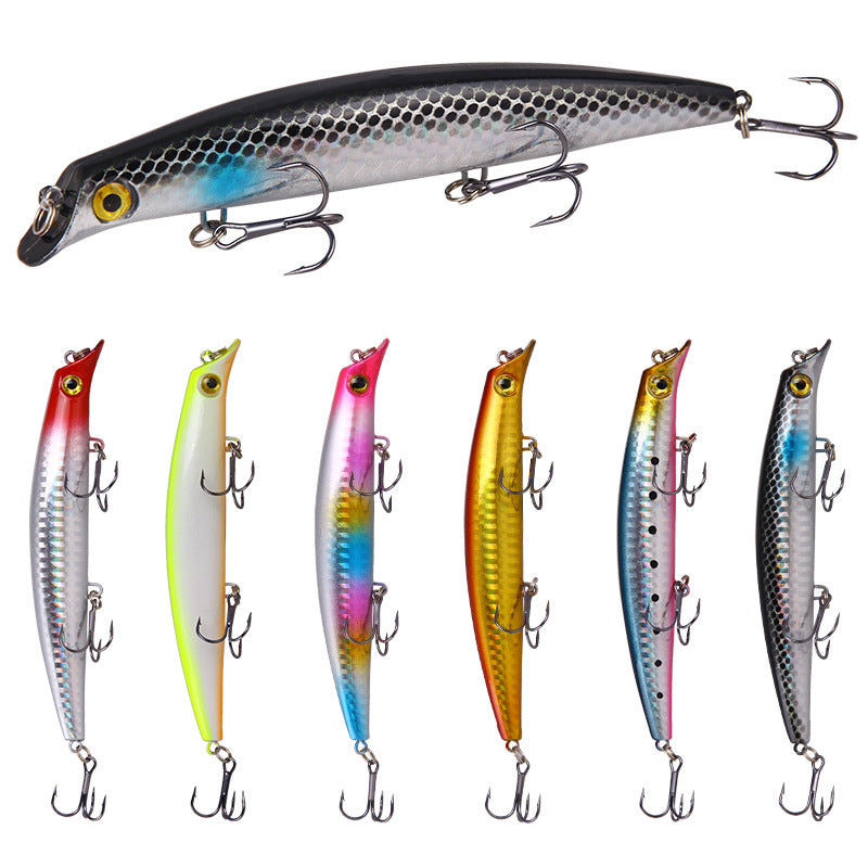 New Luya Water Surface Wave Climbing Plastic Fish Bait 12.5cm 14g