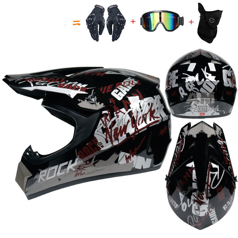 Casco todoterreno, motocicleta, casco todoterreno pequeño
