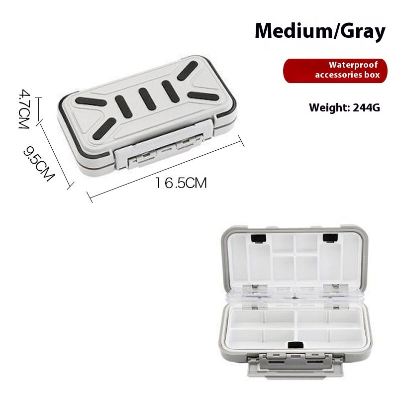 Fishing Supplies Box Fishhook Tool Box Lure Box Waterproof Finishing Plus-sized Accessory Box Fishing Gear