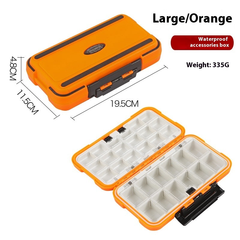 Fishing Supplies Box Fishhook Tool Box Lure Box Waterproof Finishing Plus-sized Accessory Box Fishing Gear