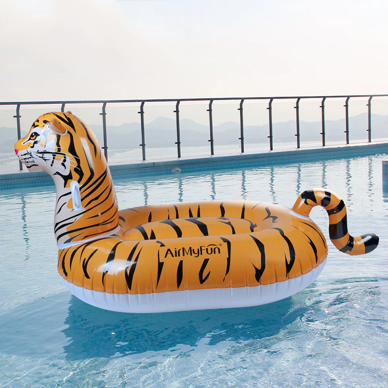 Summer Tiger Mount Water Inflatable Toy Floating Row
