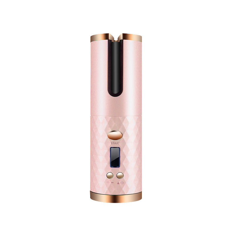 Rizador de pelo automático recargable para mujer, rizador de pelo portátil, pantalla LCD, rizador giratorio de onda rizadRizador de pelo automático recargable para mujer, rizador de pelo portátil, pantalla LCD, rizador giratorio de onda rizado de cerámica