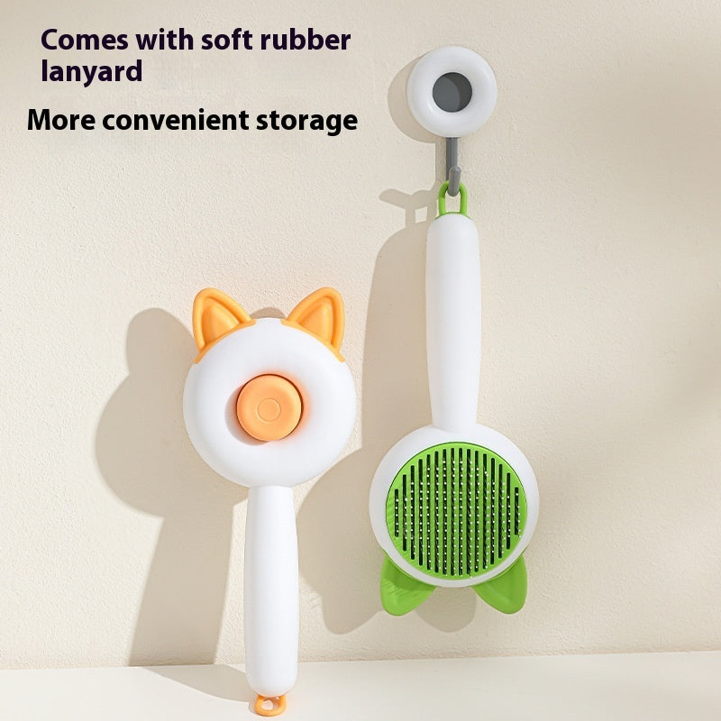 Cepillo para perros y gatos, peine autolimpiable para quitar el pelo de mascotas, herramientas de aseo para perros y gatos, peine desenredante, accesorios para perros, productos para mascotas.
