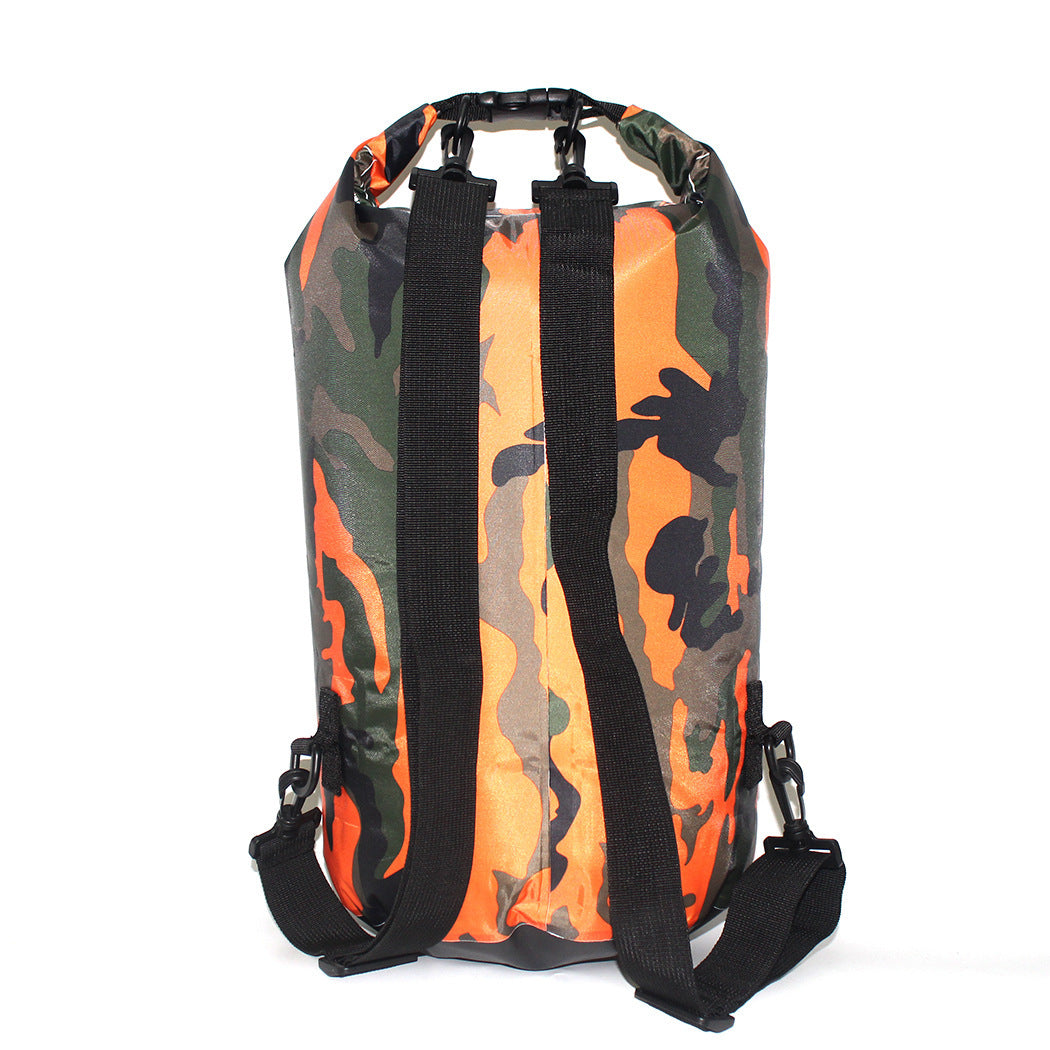 Bolsa impermeable estanca,camuflaje de poliéster, doble hombro