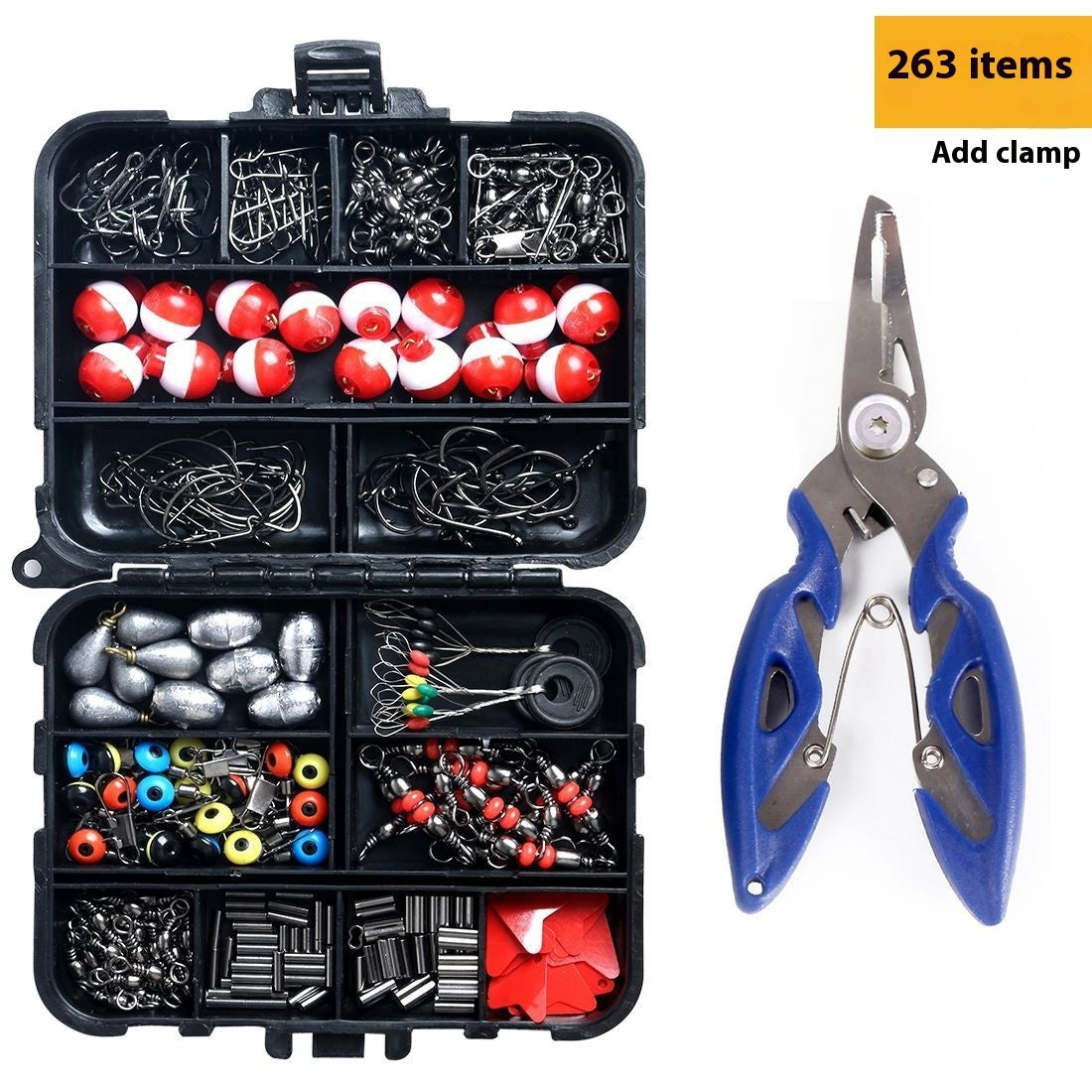 Copper Tube Sinker 263 Pieces Fishing Accessories Suit