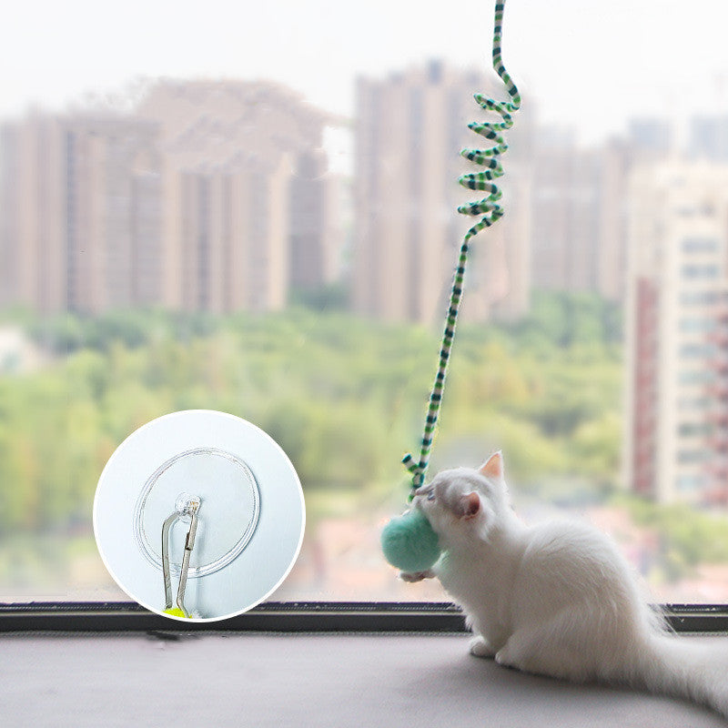 Juguete interactivo colgante para gatos, juguete de simulación para gatos, divertido juguete para que se auto-oigan, varita para jugar, accesorios para mascotas.