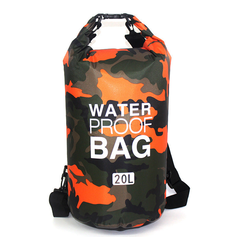 Bolsa impermeable estanca,camuflaje de poliéster, doble hombro