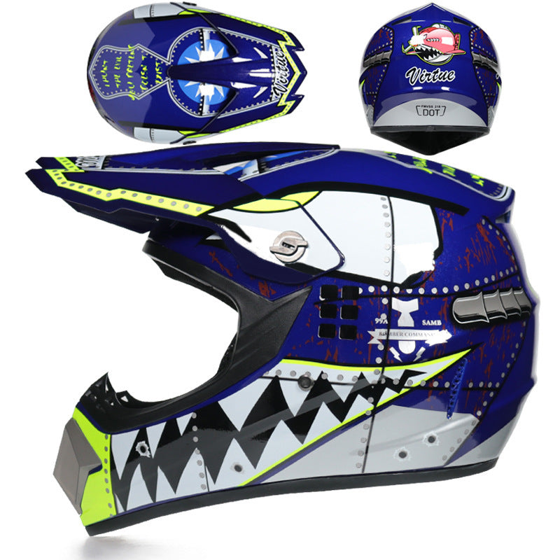 Casco todoterreno, motocicleta, casco todoterreno pequeño