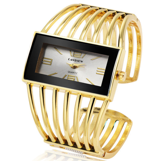 Reloj CANSNOW para mujer, de lujo, a la moda, de oro rosa, con pulsera, para vestir, femenino