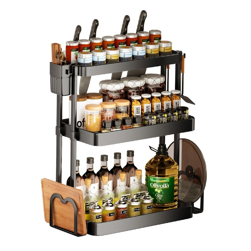 Estante de cocina para condimentos Almacenamiento multicapa Suministros de cocina