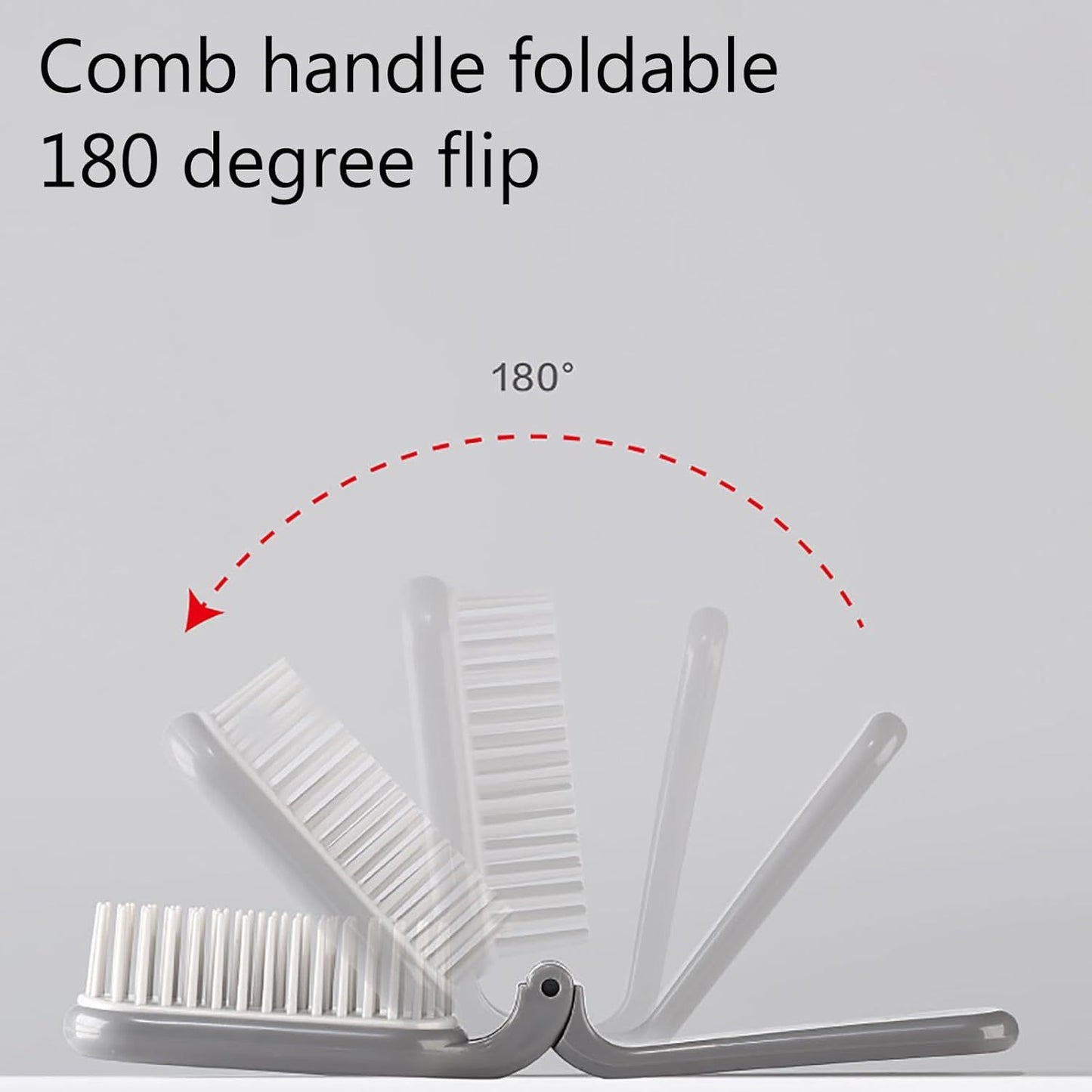 Cepillo plegable para mascotas, cepillo portátil de viaje para mascotas, peine de dientes suaves para cachorros.