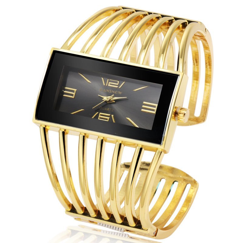 Reloj CANSNOW para mujer, de lujo, a la moda, de oro rosa, con pulsera, para vestir, femenino