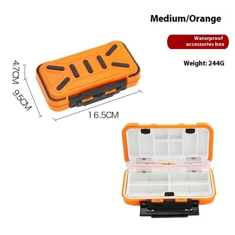 Fishing Supplies Box Fishhook Tool Box Lure Box Waterproof Finishing Plus-sized Accessory Box Fishing Gear