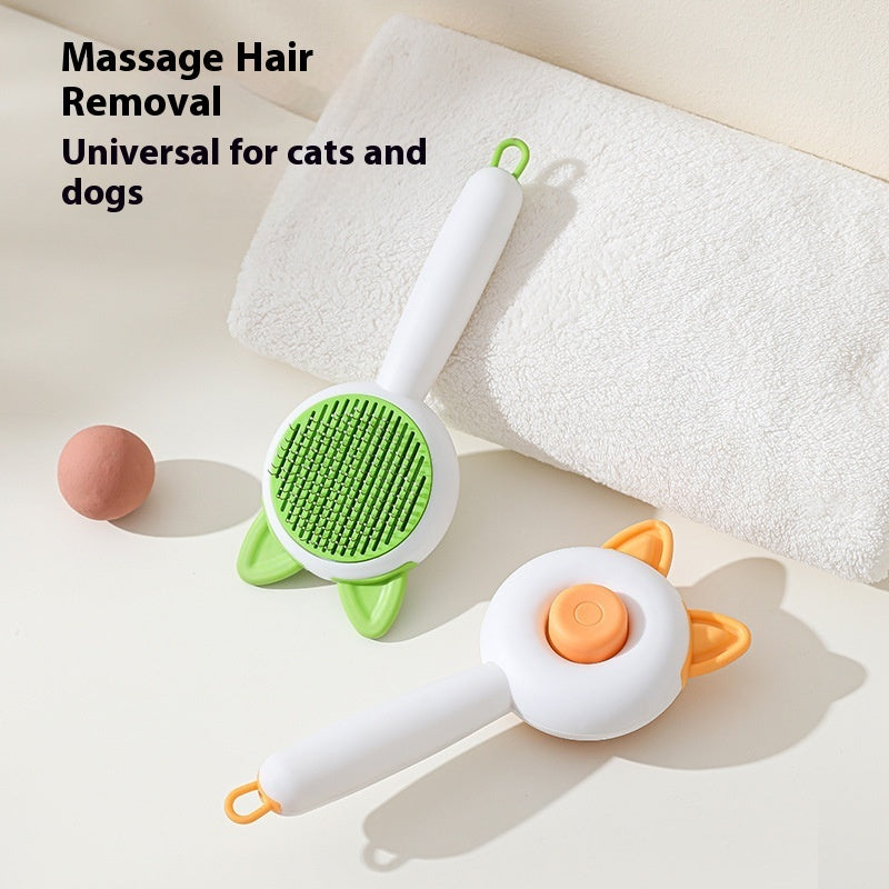 Cepillo para perros y gatos, peine autolimpiable para quitar el pelo de mascotas, herramientas de aseo para perros y gatos, peine desenredante, accesorios para perros, productos para mascotas.