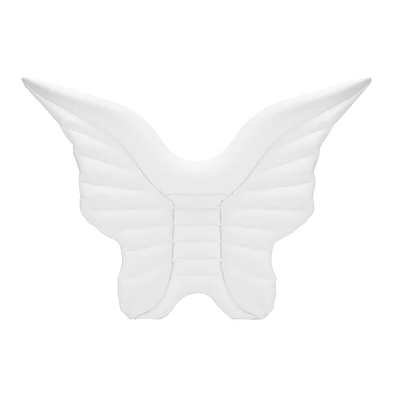 Colchoneta hinchable con alas de ángel gigantes para piscina