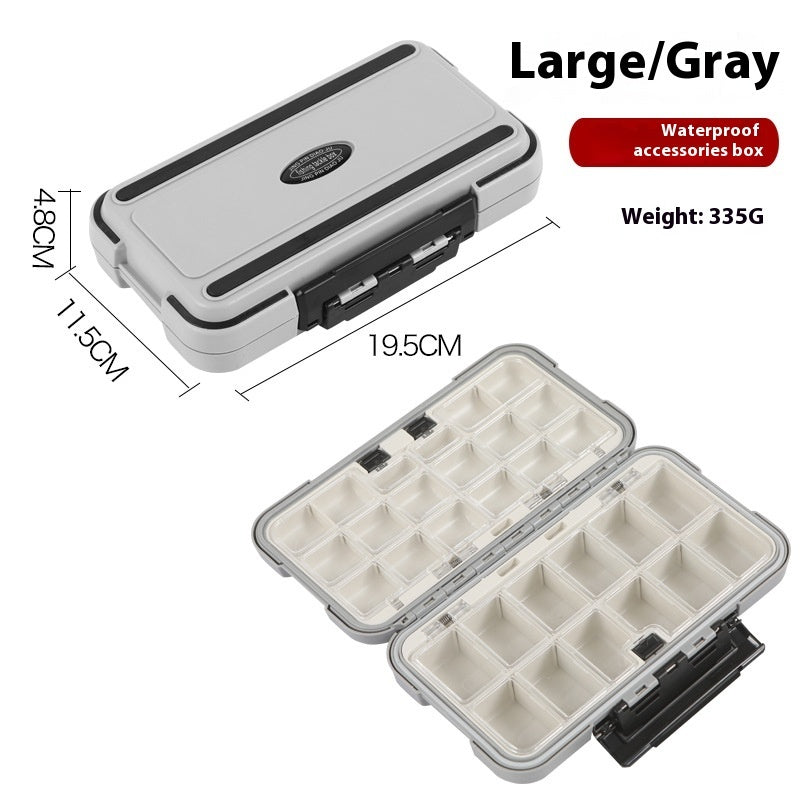 Fishing Supplies Box Fishhook Tool Box Lure Box Waterproof Finishing Plus-sized Accessory Box Fishing Gear