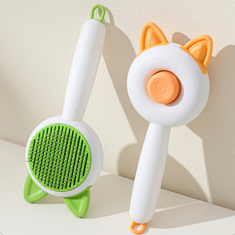 Cepillo para perros y gatos, peine autolimpiable para quitar el pelo de mascotas, herramientas de aseo para perros y gatos, peine desenredante, accesorios para perros, productos para mascotas.