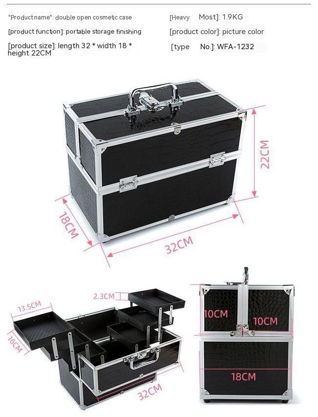Multi-layer Portable Large Capacity Aluminum Alloy Storage Box