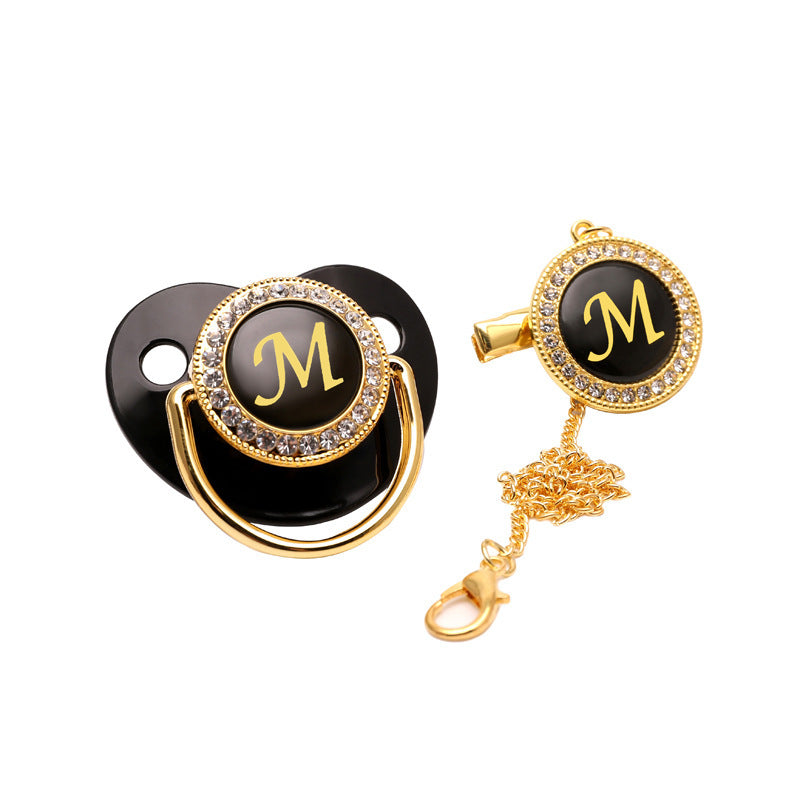 26 Letras Black Play Mouth Con Clip De Cadena