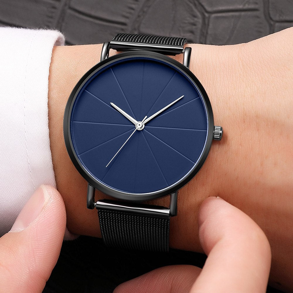 Reloj de pulsera analógico de cuarzo para hombre, de acero inoxidable, estilo militar, deportivo, con fecha, marca de lujo