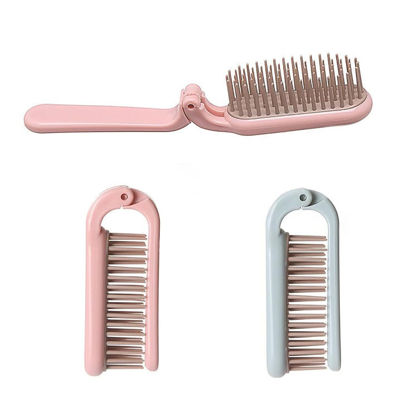 Cepillo plegable para mascotas, cepillo portátil de viaje para mascotas, peine de dientes suaves para cachorros.