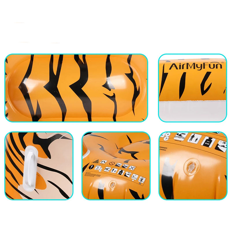 Summer Tiger Mount Water Inflatable Toy Floating Row