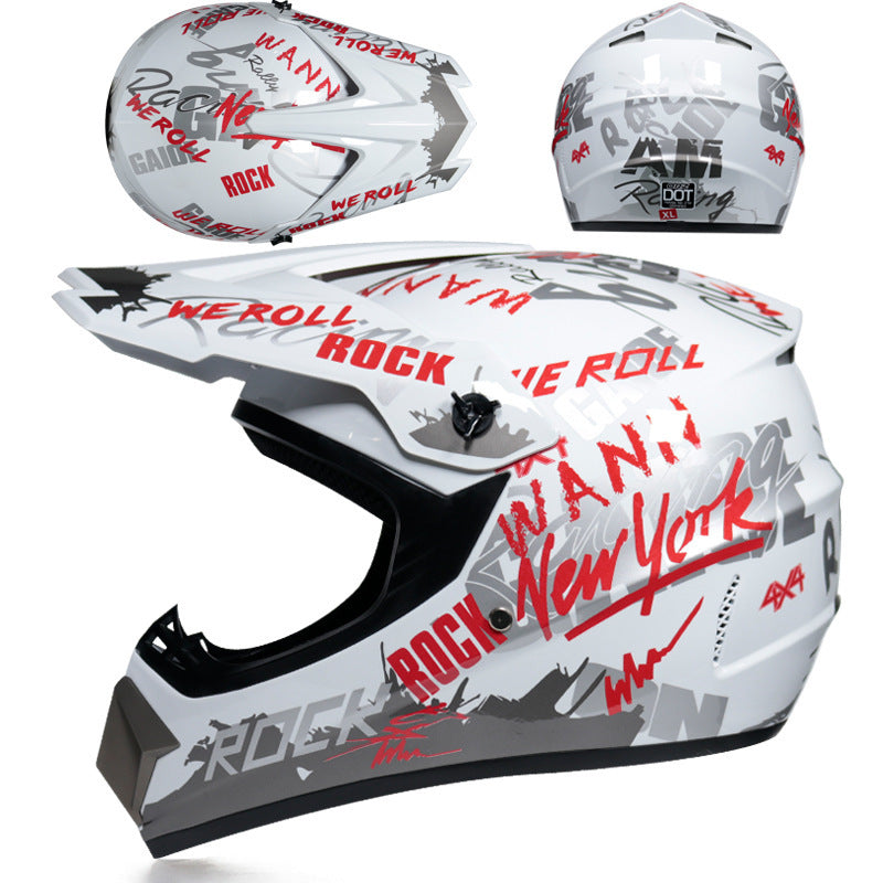 Casco todoterreno, motocicleta, casco todoterreno pequeño