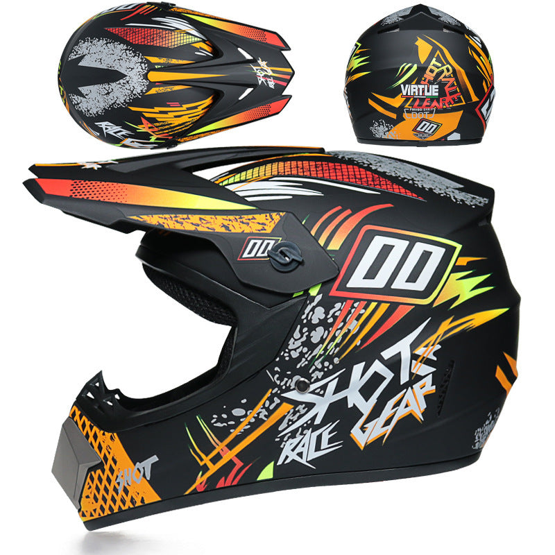 Casco todoterreno, motocicleta, casco todoterreno pequeño