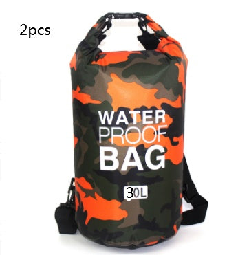 Bolsa impermeable estanca,camuflaje de poliéster, doble hombro