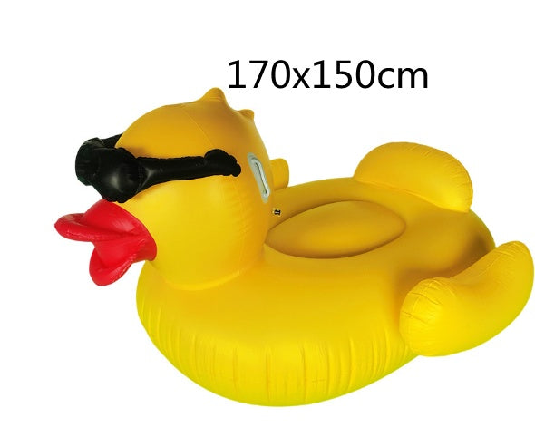 Colchoneta hinchable grande Pato Ruibarbo Agua