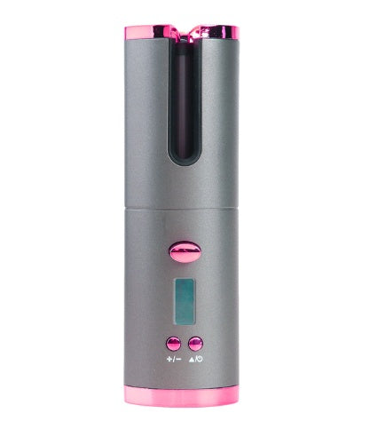 Rizador de pelo automático recargable para mujer, rizador de pelo portátil, pantalla LCD, rizador giratorio de onda rizadRizador de pelo automático recargable para mujer, rizador de pelo portátil, pantalla LCD, rizador giratorio de onda rizado de cerámica