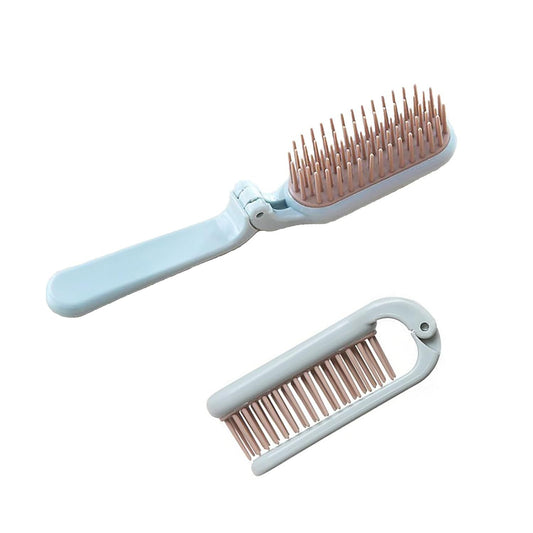 Cepillo plegable para mascotas, cepillo portátil de viaje para mascotas, peine de dientes suaves para cachorros.