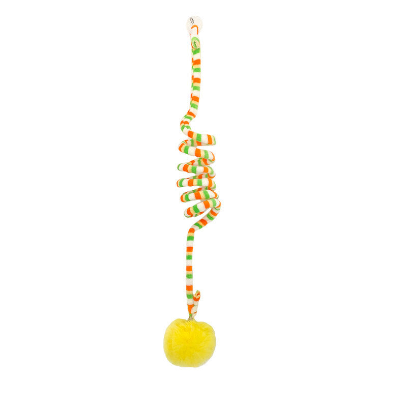 Juguete interactivo colgante para gatos, juguete de simulación para gatos, divertido juguete para que se auto-oigan, varita para jugar, accesorios para mascotas.