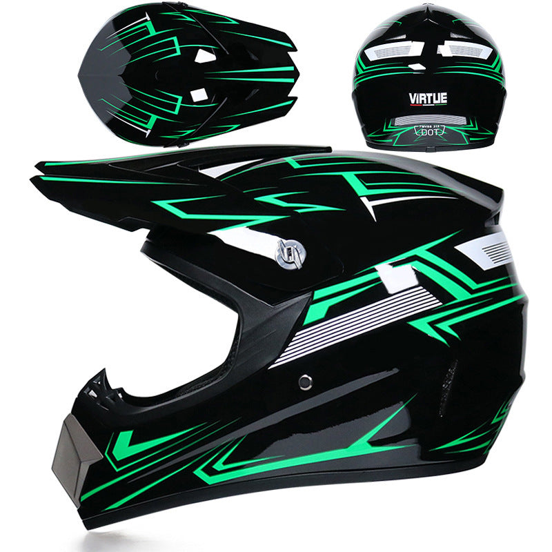 Casco todoterreno, motocicleta, casco todoterreno pequeño