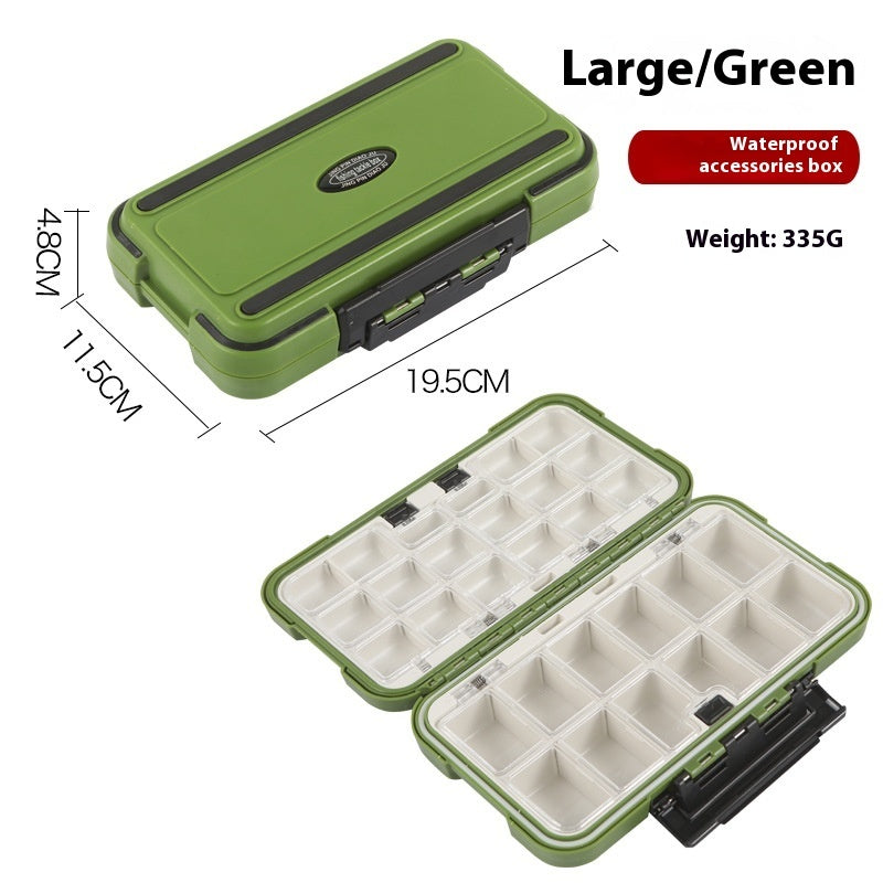 Fishing Supplies Box Fishhook Tool Box Lure Box Waterproof Finishing Plus-sized Accessory Box Fishing Gear
