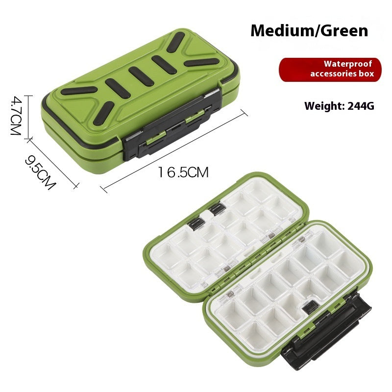 Fishing Supplies Box Fishhook Tool Box Lure Box Waterproof Finishing Plus-sized Accessory Box Fishing Gear