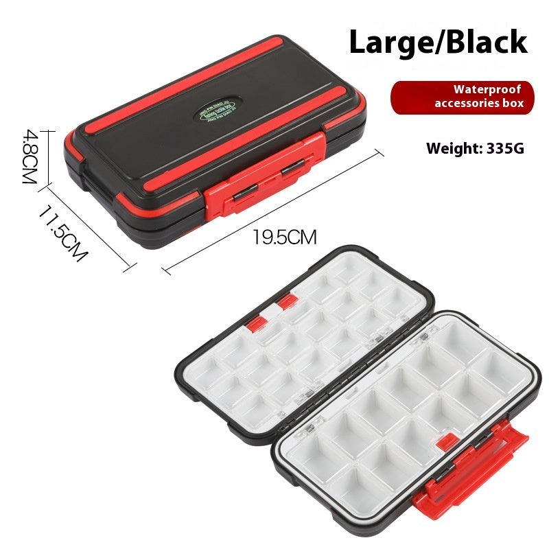 Fishing Supplies Box Fishhook Tool Box Lure Box Waterproof Finishing Plus-sized Accessory Box Fishing Gear