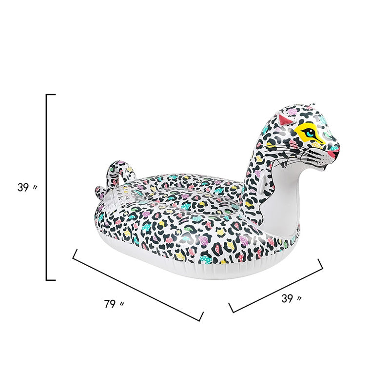 Oversized Thickened Inflatable Water Mount Color Leopard Inflatable Floating Row