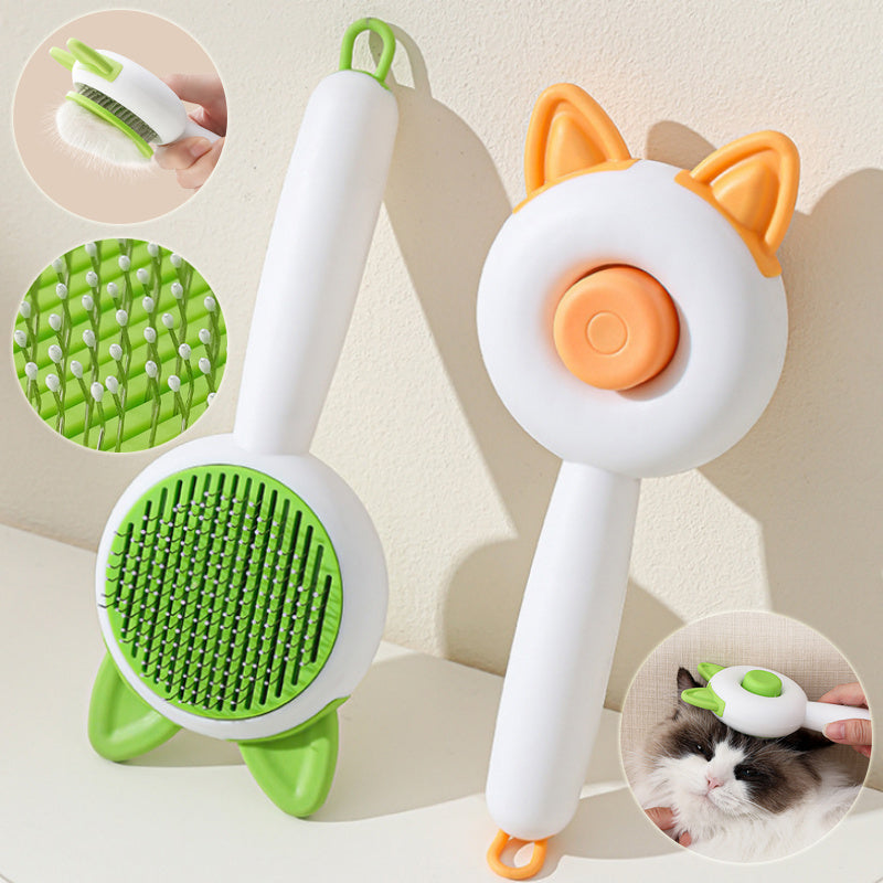 Cepillo para perros y gatos, peine autolimpiable para quitar el pelo de mascotas, herramientas de aseo para perros y gatos, peine desenredante, accesorios para perros, productos para mascotas.