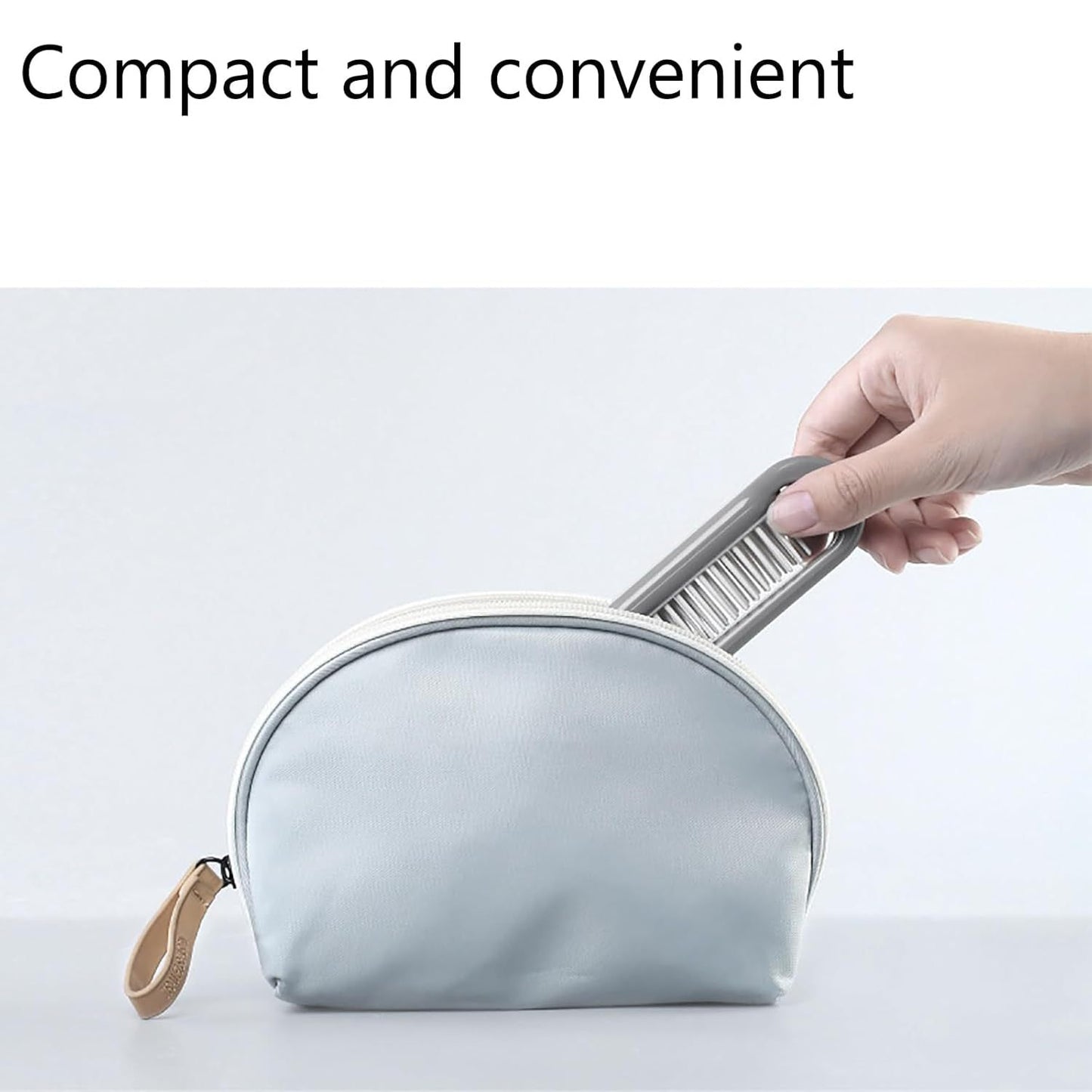 Cepillo plegable para mascotas, cepillo portátil de viaje para mascotas, peine de dientes suaves para cachorros.