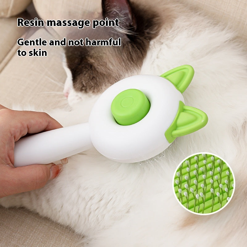 Cepillo para perros y gatos, peine autolimpiable para quitar el pelo de mascotas, herramientas de aseo para perros y gatos, peine desenredante, accesorios para perros, productos para mascotas.