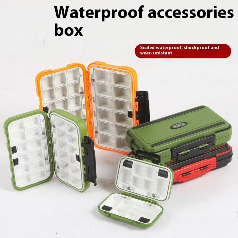 Fishing Supplies Box Fishhook Tool Box Lure Box Waterproof Finishing Plus-sized Accessory Box Fishing Gear